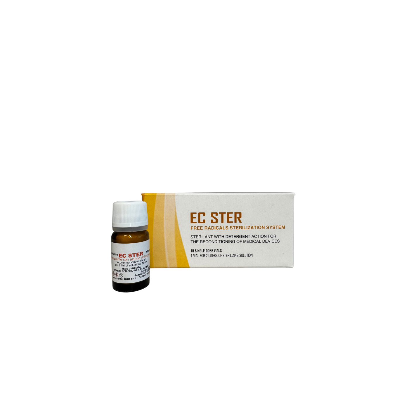 Sterilizzante a Freddo EC STER Immersione 15 flaconcini Monodose